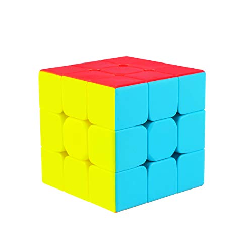 Coolzon Rubix Cube 3x3, Stickerless Magic Cube 3x3x3 Speed Smooth Durable 3D Puzzle Cube Toy for Boys Girls