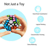 Coolzon Megaminx Rubix Cube, Dodecahedron Speed Cube Brain Teasers Educational Toy For Kids Adults