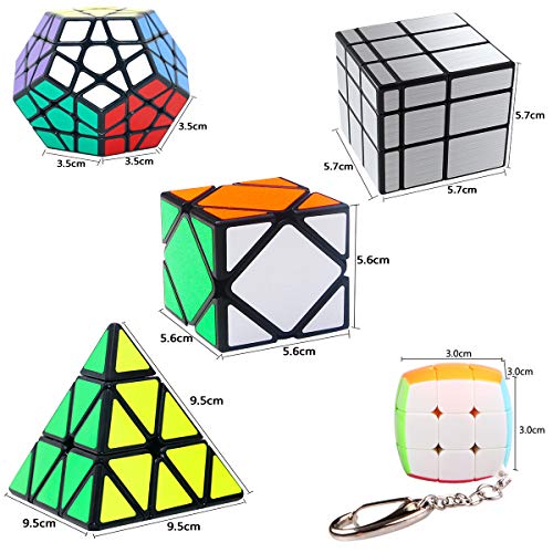 Coolzon 9 Pack Rubix Cube Set, Puzzle Cube Set 2x2 3x3 4x4
