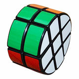 Coolzon Circular 2x3x3 Magic Cube Brain Teasers Toy Speed Puzzle Cube 66mm, Black